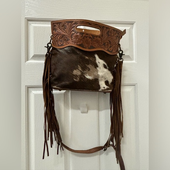 ADBG1323 American Darling Western Leather Crossbody Bag main image 1